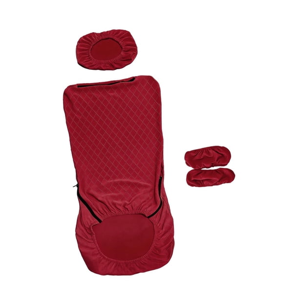 Fundas elásticas de poliéster para sillas de oficina, universales, con reposacabezas Lacre