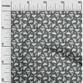 thumbnail image 2 of oneOone Georgette Viscose Gray Fabric Asian Block Umbrella Sewing Material Print Fabric By The Yard 42 Inch Wide, 2 of 5