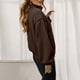 thumbnail image 4 of HongQid Womens Coat Casual Lapel Full Zip Fleece Jacket Long Sleeve Oversized Warm Winter Outwear with Pockets, 4 of 9