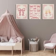 thumbnail image 3 of Coquette Pink Bow Wall Art 12x16, Coquette Poster Prints Set of 3, Preppy Bow Room Wall Decor, Girly Aesthetic Painting Decor for Girls Room College Dorm, 3 of 6