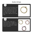 thumbnail image 2 of Greeniant Cuerdas chapadas en guitarra acústica Universal, guitarras de madera, cuerdas de núcleo de acero, reemplazo de cuerdas, repuestos para Accesorios para instrumentos musicales Latón Greeniant OD022240-01, 2 of 6