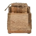 thumbnail image 3 of Sagebrook Home Wood, Set Of 6 Cat Face Coasters With Stand, Natural, Novelty, 4"H, Solid Color - 4.0" x 4.0" x 4.0", 3 of 9