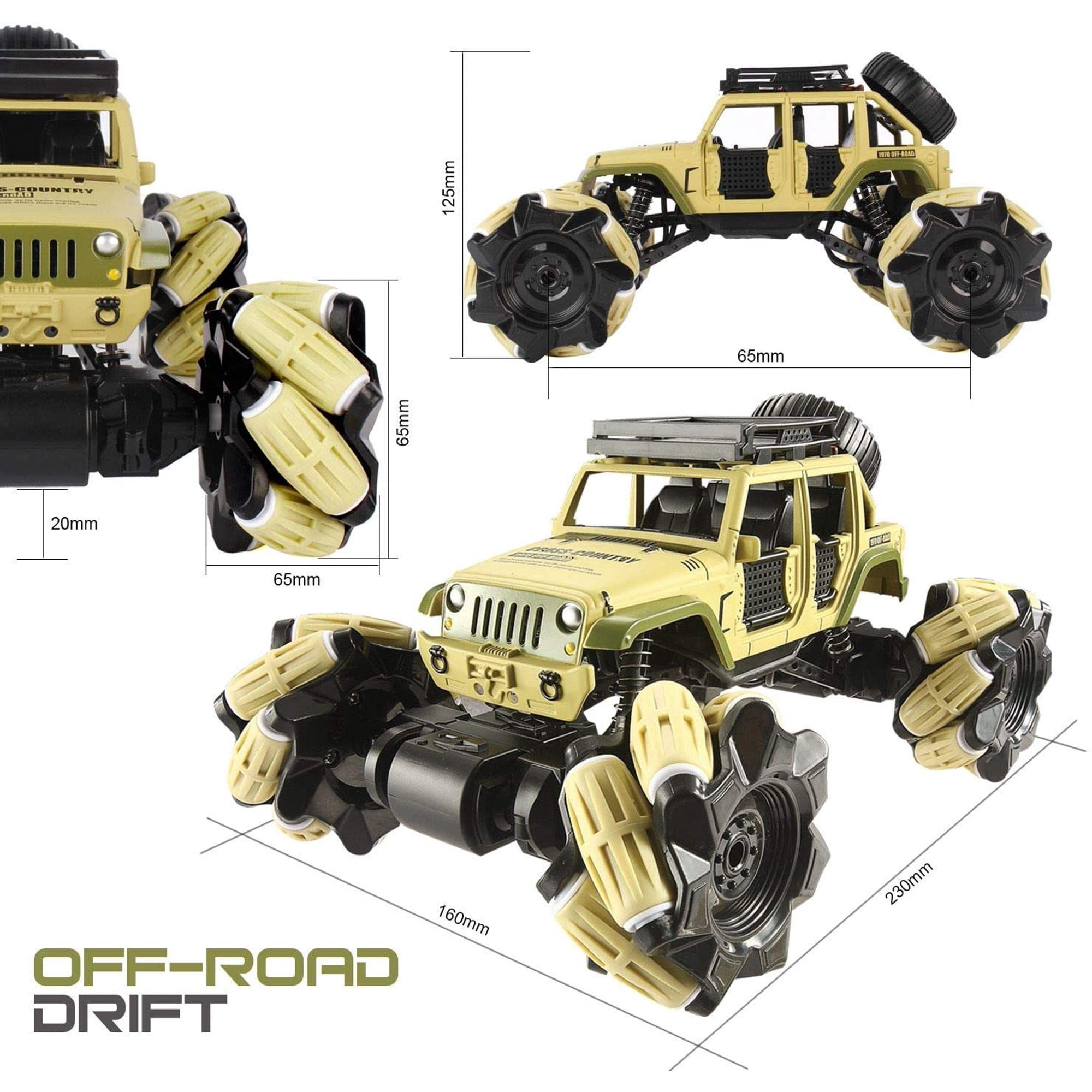 SZDUDU 1:16 Alloy Gesture Sensing Remote Control Car, 360° Rotating 4WD 2.4GHz Remote Control Gesture Sensing Car, RC Monster Trucks Toy Car for 6-12 Year Old Boys & Girls