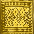 thumbnail image 1 of Ahgly Company Machine Washable Indoor Square Southwestern Yellow Country Area Rugs, 7' Square, 1 of 4