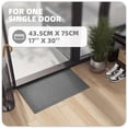 thumbnail image 4 of PABUBE Indoor Doormat 17" x 29", Non Slip Door Mats for Inside Washable, Front Door Entry Rug for Entryway Indoor, Dirt Trapper Absorbent Welcome Floor Mats for Home Indoor, Light Grey, 4 of 9