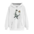 thumbnail image 4 of cocolona Womens Halloween Hoodie Fall Long Sleeve Drawstring Graphic Sweatshirts Casual Loose Pullover Tops Halloween Sweatshirts, 4 of 4