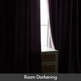 thumbnail image 4 of Lavender Velvet Curtains Thermal Insulated Blackout Curtain Drapes for Bedroom Living Room Darkening 90 Inches Long Curtains Panels Rod Pocket Set of 2, 4 of 6