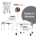 thumbnail image 5 of Gymax 8x8 FT Pop up Canopy Tent Shelter Height Adjustable w/ Roller Bag White, 5 of 9