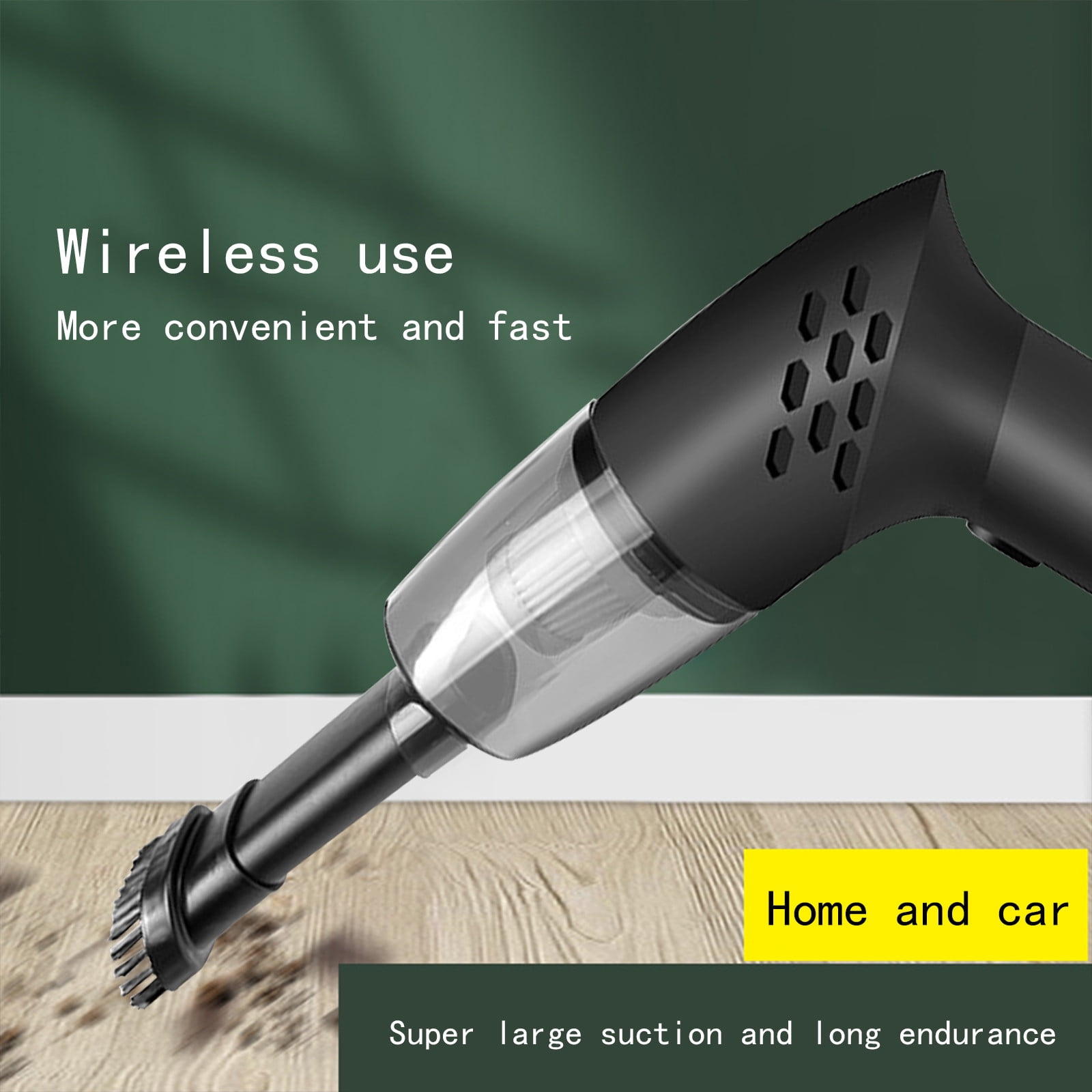 ZToonmas Car Vacuum Cleaner, Strong Suction Handheld Vacuum Cordless 30 Min Continuous Run Time, for Car Seat Cushion, Carpet, Home Use