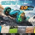 thumbnail image 3 of DEERC Gesture Sensing RC Stunt Car with Fog Mist & Music, 4WD Hand Controlled Remote Control Drift Car Toy for Kids, All Terrain Off-Road Double-Sided Driving with Lights, Birthday Gift for boy, 3 of 8