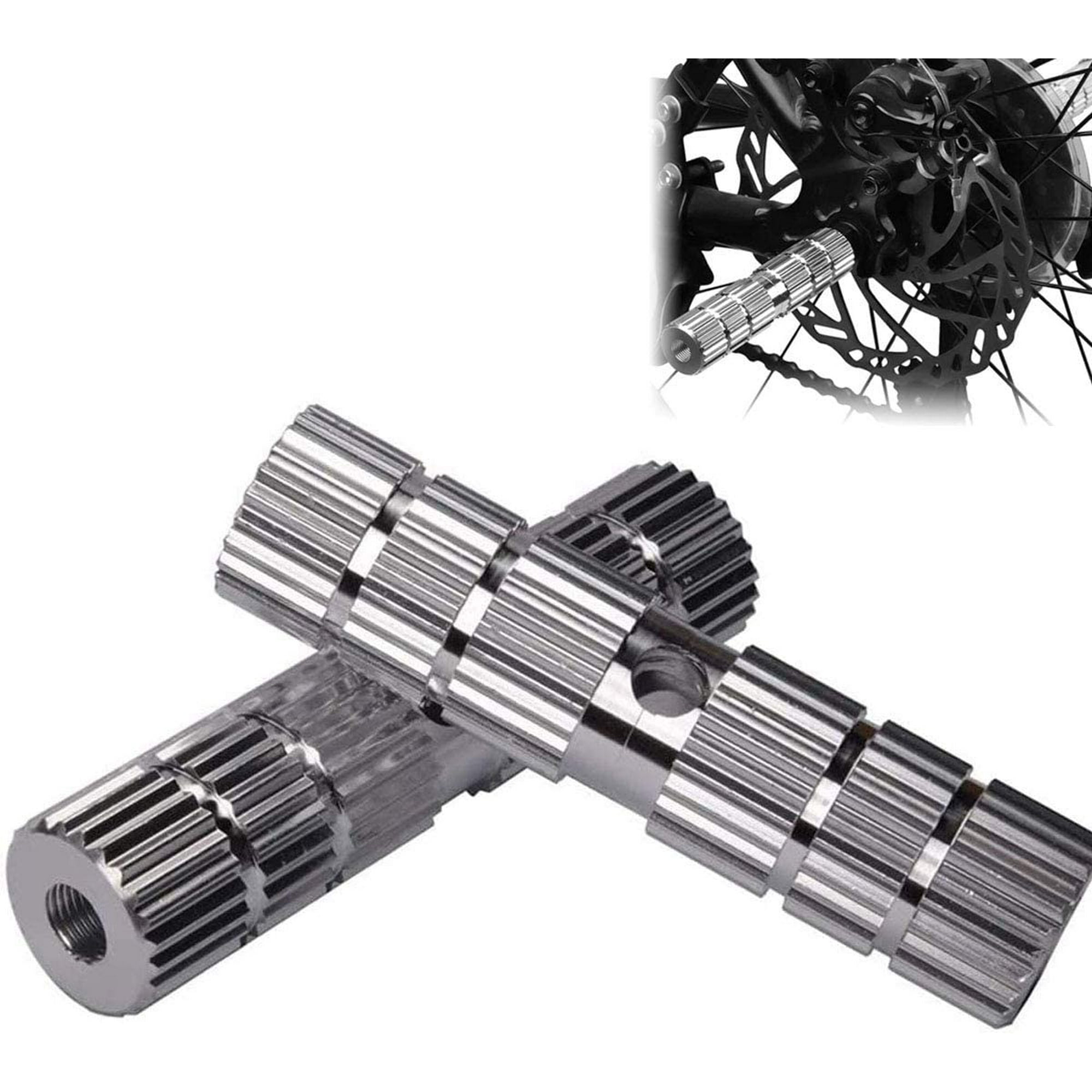 Aluminum Alloy Non Slip Bike Pegs BMX Pegs Cylindrical Foot Pegs for BMX Bikes MTB Pegs for BMX Stunts Cycling Mountain Bike Silver Walmart
