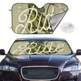 thumbnail image 2 of Uemuo Dinosaur Pattern Accordion Car Windshield Sun Shade, Foldable Reflective Sun Visor for Car, Reflector Windshield Sunshade-, 2 of 7
