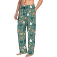 thumbnail image 6 of Naloa Flowe Rooster Pajama Pants Men, PJ Bottoms, Sleep & Lounge Pants-Medium, 6 of 6