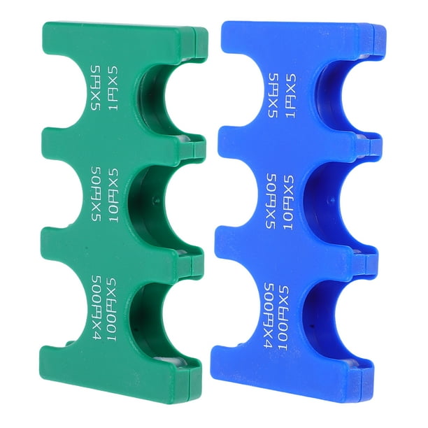2 Piezas Dispensador Organizador Duro de Portamonedas para Clasificador de Monedas de Plástico Japonés Ye para Monedero Contenedor de Almacenamiento de Monedas de Doble Cara para Coleccionistas