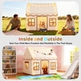 thumbnail image 4 of AMTPM Kids Play Tent with Mat,Large Children Play Tent with Thick Crawling Mat, Star String Lights and Colorful Bunting Flags, Indoor Outdoor Play Tent for Toddlers, 4 of 9