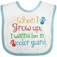 thumbnail image 3 of Inktastic Future Color Guard Member Boys or Girls Baby Bib, 3 of 4