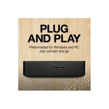 Seagate - 4TB External USB 3.0 Portable Hard Drive with Rescue Data Recovery Services - Black