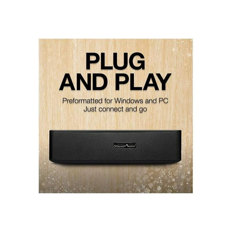 Seagate Disque dur externe portable de 4 To - USB 3.0 pour PC, Mac, Xbox,  PS4 - (STGX4000400)