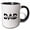 Black/White, variant on 3drose, Typography of I Love You Dad, 15oz Mug