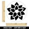 thumbnail image 2 of Christmas Poinsettia Self-Inking Rubber Stamp Ink Stamper - Dry Pad (No Ink) - Mini 1/2 Inch, 2 of 7