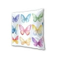 thumbnail image 3 of Little Butterflies Colorful Throw Pillow Covers Pillowcases 18 x 18 Inch Home Decor 2 Packs for Bedroom Sofa, 3 of 6