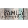 thumbnail image 3 of Kimberly, Allen 14x8 Black Modern Framed Museum Art Print Titled - Family Heart, 3 of 5