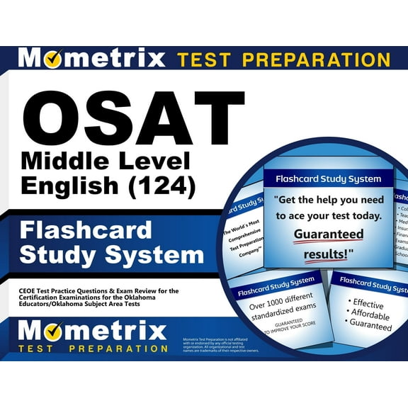 Osat Middle Level English (124) Flashcard Study System : Ceoe Test Practice Questions & Exam Review for the Certification Examinations for Oklahoma Educators / Oklahoma Subject Area Tests (Cards)