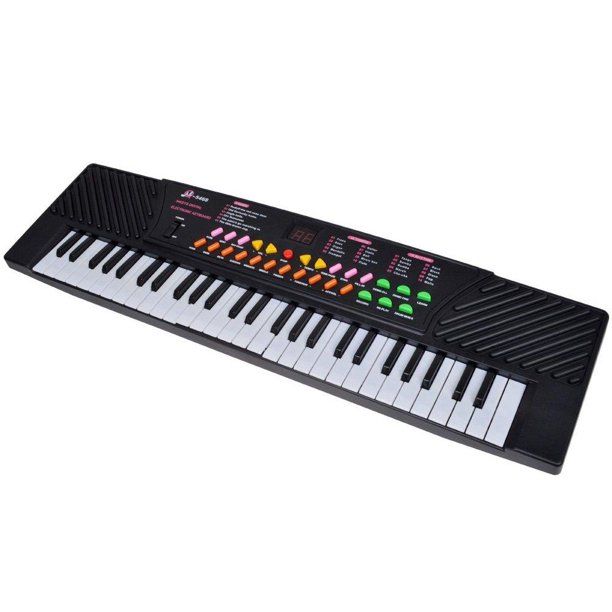 tms 54 keys music electronic keyboard kid electric piano organ record