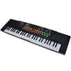 tms 54 keys music electronic keyboard kid electric piano organ record playback w/mic black