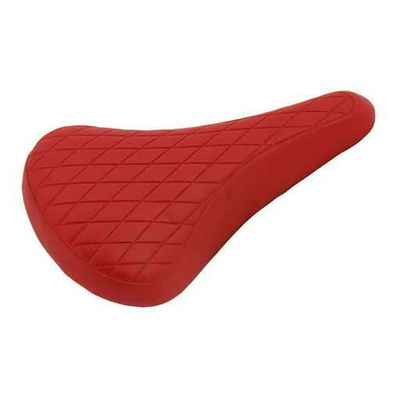 Lowrider Vinyl Saddle Diamond 702 Red. Bike Seat, Bicycle Seat, Bike Part, Bicycle Part, BMX, Free Style