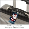 thumbnail image 3 of Square 2Pack PU Leather Christmas Santa Claus Cruise Luggage Tag with Privacy Cover and Name ID Tag for Travel Handbags Backpacks Luggage Tags, 3 of 6