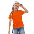 thumbnail image 4 of Ruyang Kids Cotton T-Shirt Loose Fit Short Sleeve Shirt Unisex Boy Girl Crew Neck Casual Basic Tee Top Cute Summer Undershirts, 4 of 6