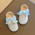 thumbnail image 6 of NOKIO Girls' Closed Toe Mary Janes Kids Mary Jane Ballet Flats Girls' Formal Flats Girls Dress Shoes For Girls Wedding Bowknot Girl Shoes Princess Party School Shoes Low Heel For Kids, 6 of 7