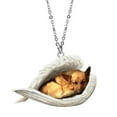 thumbnail image 6 of 1x Dog's Sleep Angel Necklace Acrylic Ornament Pendant Pet Lover Pendants UK New B1U1, 6 of 8