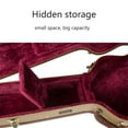 thumbnail image 7 of Crossrock Hard-Shell Wooden Case-Fits 4/4 Classical Nylon String Acoustic Guitars-Stainless Steel Latches, Sponge Lining, Metal Feet, Storage Space-Vinyl Tweed, 7 of 7