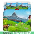 thumbnail image 3 of Suiza Juego de cama Paisaje de los Alpes suizos Rlt13, 3 of 4