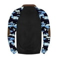 thumbnail image 4 of ZCFZJW Mens Fashon Splicing Sweatshirts Casual Long Sleeve Camo Patchwork Half Zip up Pullover Tops Lightweight Comfy Outwear Jacket Shirts XXL, 4 of 4