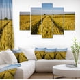 thumbnail image 1 of Rural Road through Wheat Field - Landscape Artwork Canvas, 1 of 3