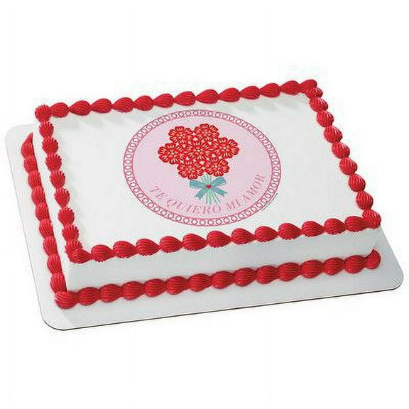 Luis Fitch - Te Quiero -1/4 (Quarter Sheet) Edible Photo Image Cake Decoration