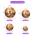 thumbnail image 5 of Happy Thanksgiving Siamese Give Thanks Fall Beanie Scarf Welcome Round Wood Sign Cat Lover Kitten Owner Gifts Hanging Wall Home Decor - 00020, 5 of 5