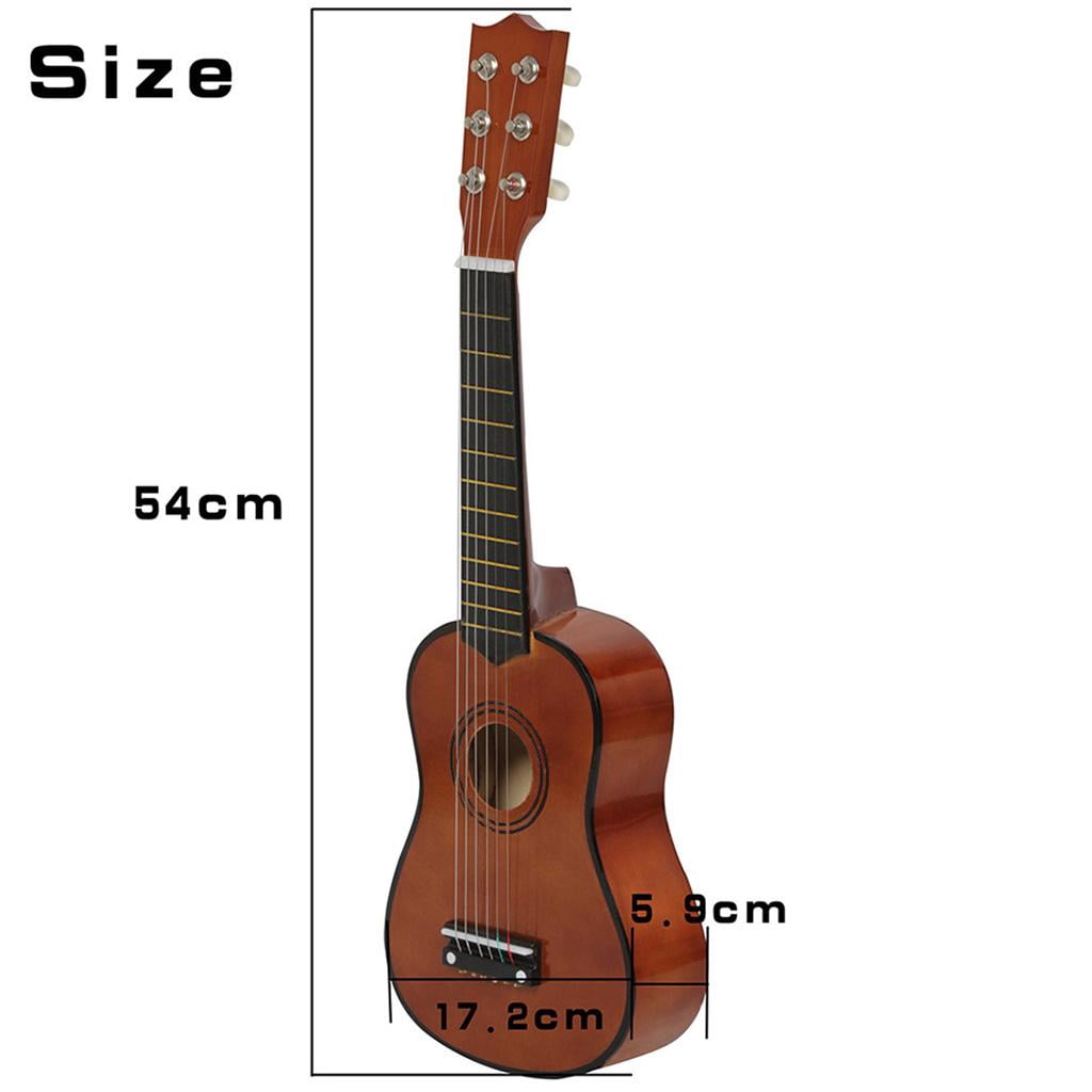 2 6-Strings Acoustic Folk Guitar for Beginners Novices Kids Musical - Coffee, 2