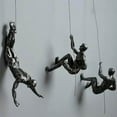 thumbnail image 2 of maskred Climbing Man Wall Decor With Unique Style Add Charm To Home Wide Application Exquisite Resin Artistic Workmanship silver Type 5, 2 of 6