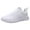 White, variant on Daznico Unisex Minimalist Sneakers 2025 - Matching Solid Color Couple Shoes with Cushion, Breathable Lace-Up Design,Color:White,Size:9.5