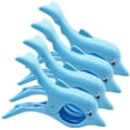 thumbnail image 1 of Alfileres para toallas de playa Alfileres de plástico reforzado para toallas de playa, mantas, ropa, alfombrillas, delfines X 4 piezas Fokelyi YQ-0692, 1 of 6