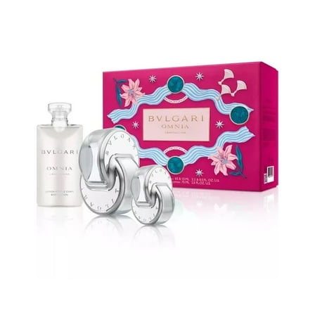 Bvlgari Omnia Crystalline 2.2 oz EDT 2.5 lotion 0.5 edt Womens Set NIB