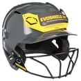 thumbnail image 2 of EvoShield XVT Batting Helmet Gloss Finish with Facemask, Charcoal, Large and Extra Large, 2 of 4