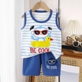 thumbnail image 2 of TOWED22 Baby Girl Sweet Clothing Sets 2 Piece Sleeveless Tank Tops and Shorts Adorable Casual Summer Outfits(Blue,6-12 M), 2 of 4