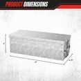 thumbnail image 2 of Stalwart Metal Storage Lock Box with Lock Hasp, 75-005 Silver, 2 of 7