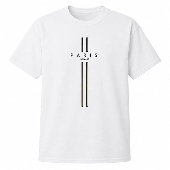 Women’s Paris Milano Graphic T-Shirt, Short Sleeve Cotton Tee