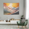 thumbnail image 2 of GOSMITH  Mountain Sun Boho Tapestry,Simple Art Sunrise Nature Tapestry Sunset Landscape Abstract Aesthetic Wall Bedroom Living Room Decor College Dorm Wall Hanging, 2 of 7